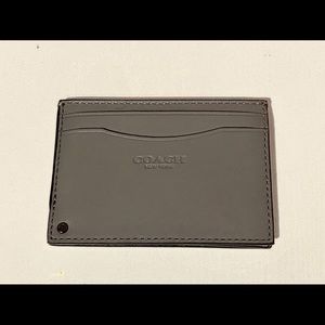 Coach leather card wallet